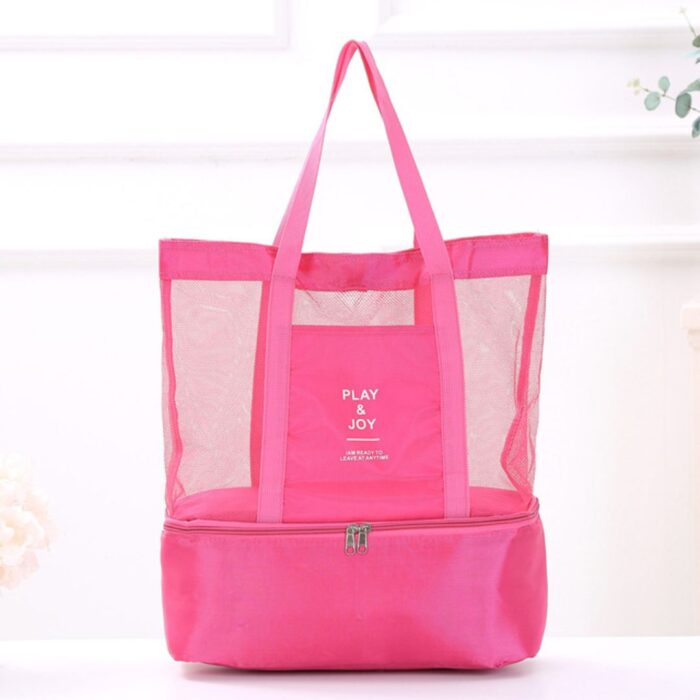 Bolsa de Praia 2 em 1 com Compartimento Térmico Integrado
