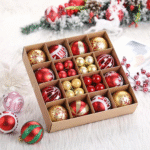 Kit com 42 Bolas de Natal Decoradas para Árvore