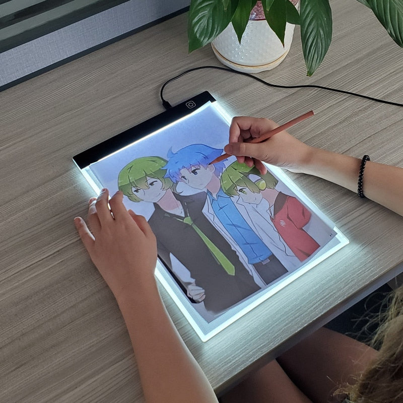 Mesa de Luz A5 para Desenho com LED e 3 Níveis de Brilho
