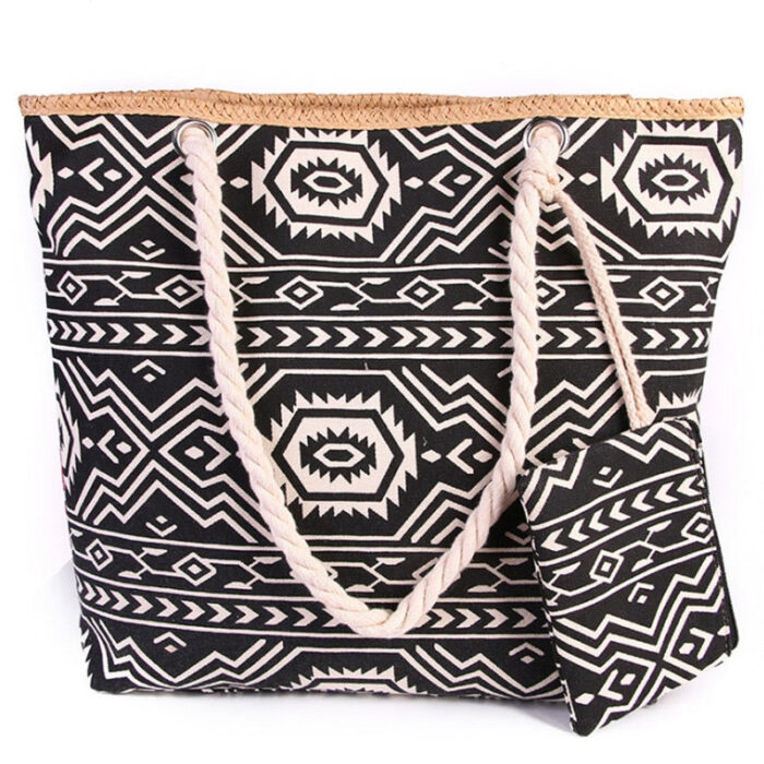 Kit Bolsa de Praia Grande com Necessaire