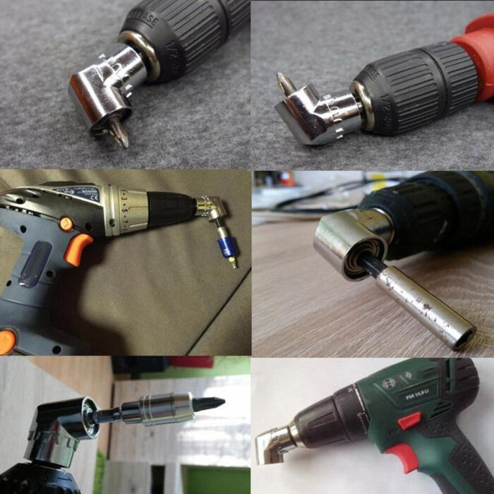 Adaptador Angular 105° para Parafusadeira e Furadeira com Encaixe Magnético