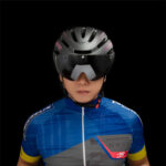Capacete de Ciclismo com LED Recarregável e Viseira Magnética