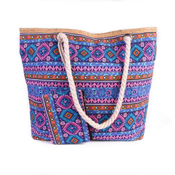 Kit Bolsa de Praia Grande com Necessaire