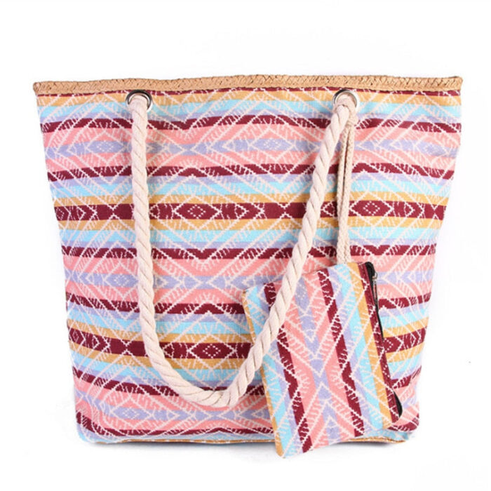 Kit Bolsa de Praia Grande com Necessaire