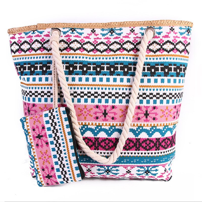 Kit Bolsa de Praia Grande com Necessaire