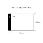 Mesa de Luz A5 para Desenho com LED e 3 Níveis de Brilho