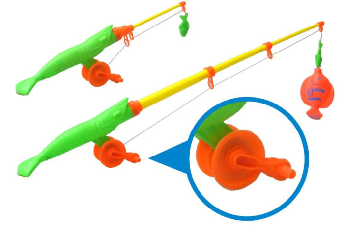 Brinquedo de Pescaria Infantil Magnético com Peixinhos Coloridos