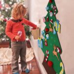 Árvore de Natal de Feltro Infantil com 34 Enfeites para Montar
