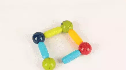 Blocos de Montar Magnéticos - Brinquedo Educativo STEM 25 Peças