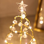 Luminária Árvore de Natal Decorativa de Mesa com Luz de LED