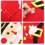 Árvore de Natal de Feltro Infantil com 34 Enfeites para Montar