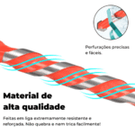 Kit de Brocas Multimaterial com Ponta de Tungstênio 7 Peças