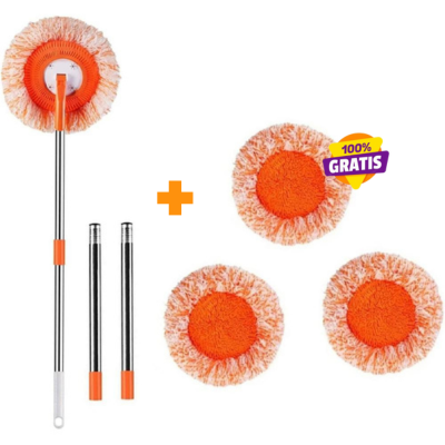 Esfregão Mop Giratório 360° com Cabo Ajustável Extensor