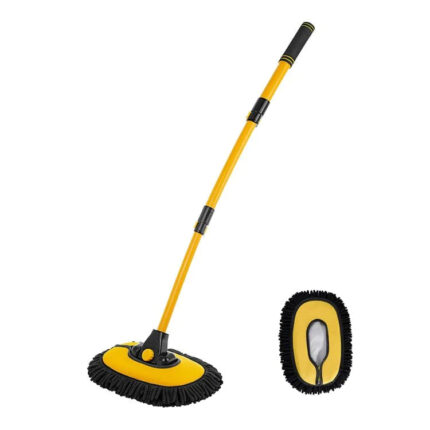 Escova de Lavagem para Carros com Cabo Extensor e Pano de Microfibra