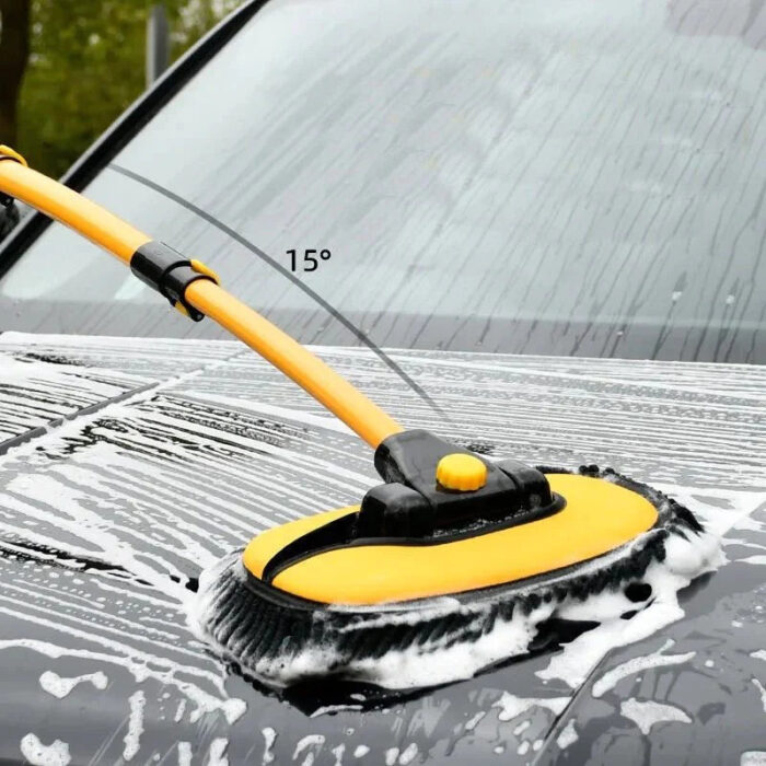 Escova de Lavagem para Carros com Cabo Extensor e Pano de Microfibra