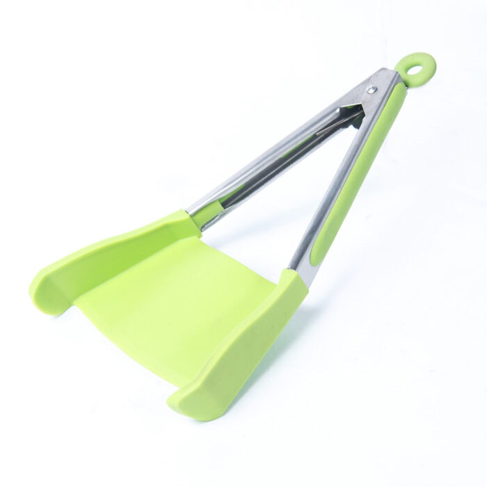 Espátula Pinça de Silicone 2 em 1 para Cozinha