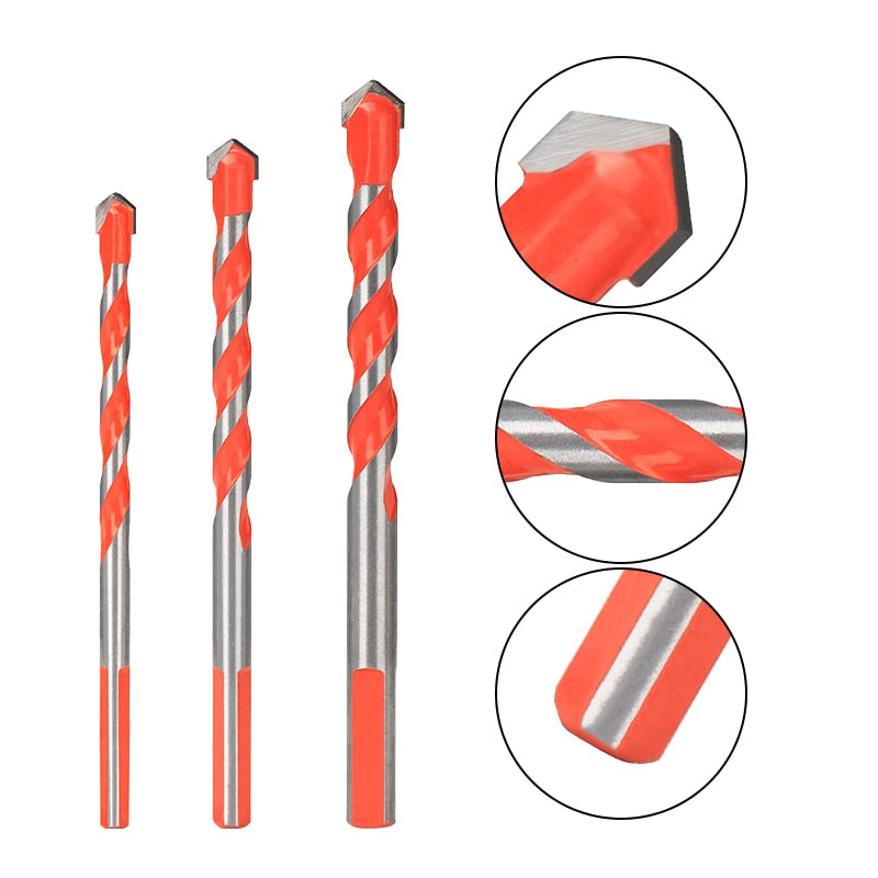 Kit de Brocas Multimaterial com Ponta de Tungstênio 7 Peças