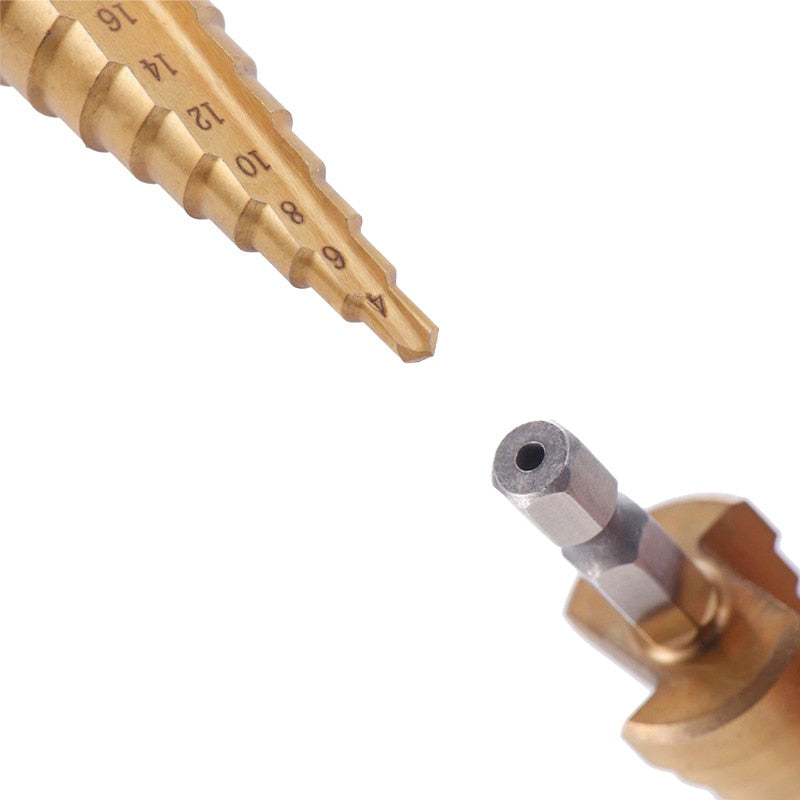 Kit de Brocas Escalonadas com Revestimento de Titânio