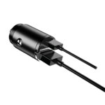 Mini Carregador Veicular 30W com Saída USB e USB-C