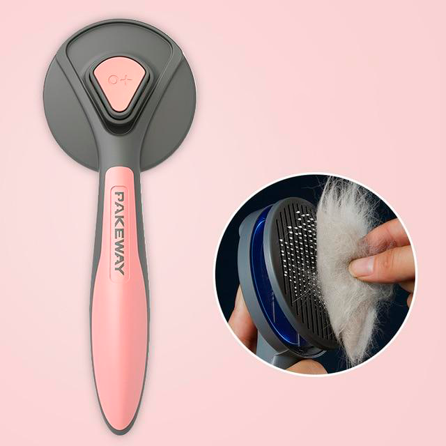 Escova Autolimpante para Remoção de Pelos de Cães e Gatos