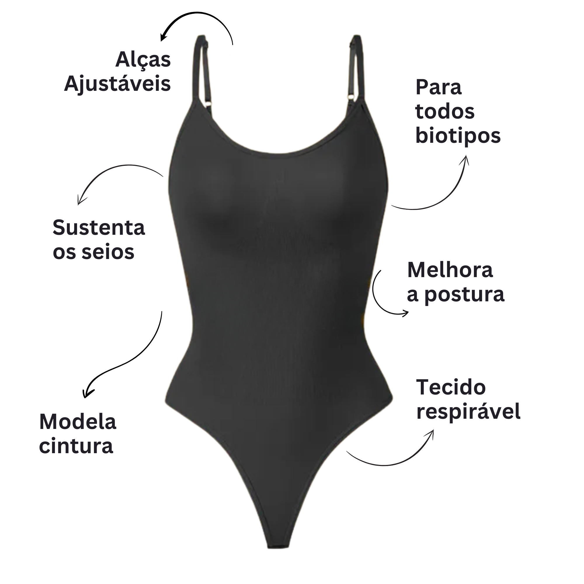 Body Modelador Shape Slim
