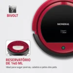 Robô Aspirador de Pó 3 em 1 Mondial Smart Clean RB-07