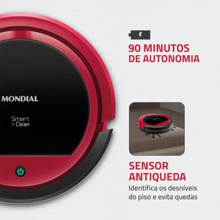 Robô Aspirador de Pó 3 em 1 Mondial Smart Clean RB-07