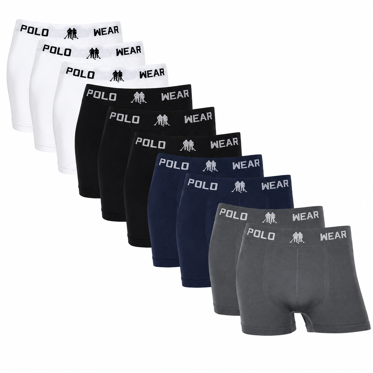 Kit Cueca Boxer Polo Wear Microfibra Sem Costura Leve Confortável Kit Cueca Boxer Polo Wear Microfibra Sem Costura Leve Confortável