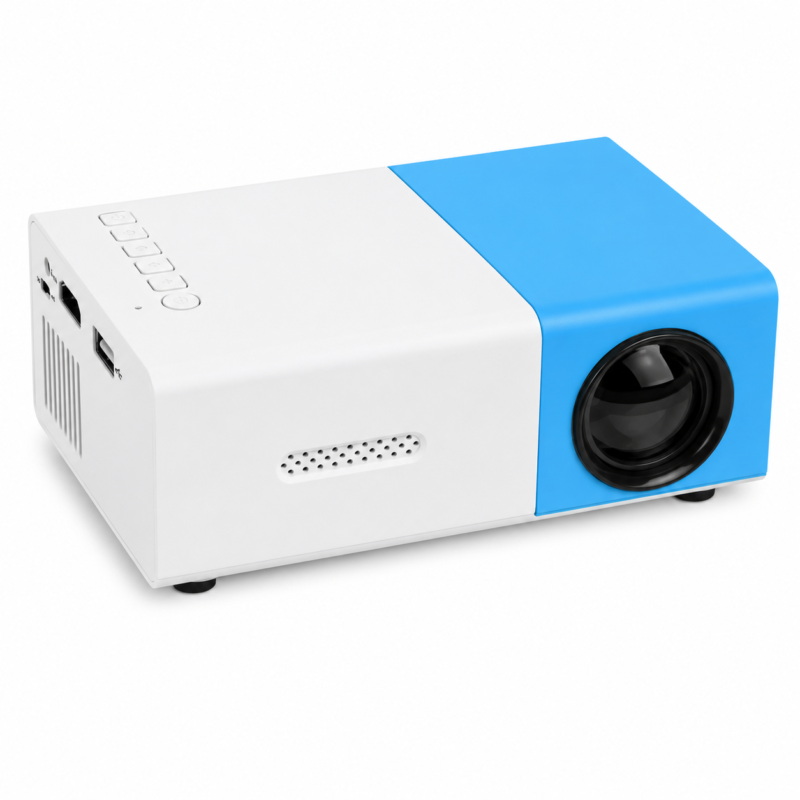 Mini Projetor Portátil LED 1080p 600 Lumens HDMI YG300 Para Filmes
